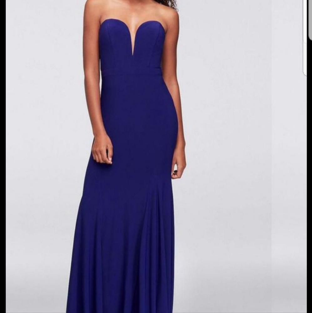 Navy Xscape Formal/Prom Dress